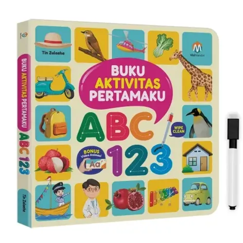 Buku Aktivitas ABC 123: Belajar Menulis Huruf & Angka (Boardbook)