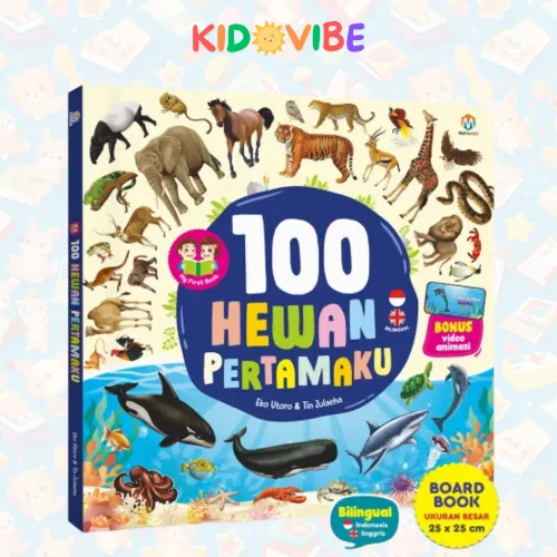 Buku My First Book 100 Hewan Pertamaku - Board Book Pengetahuan