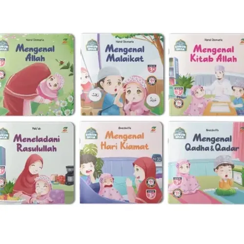 Buku Makrifatul Islam: 6 Buku Rukun Iman Bergambar Usia 3+