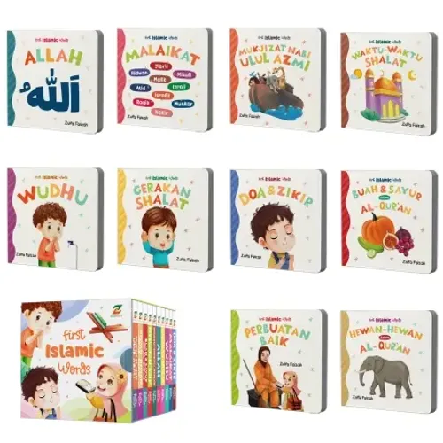 Buku First Islamic Words: Mini Boardbook Pengenalan Kosakata Islam