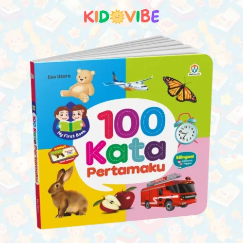 Buku My First Book 100 Kata Pertamaku: Boardbook Bilingual Anak